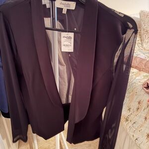 Charlotte Russe Sheer Black Blazer